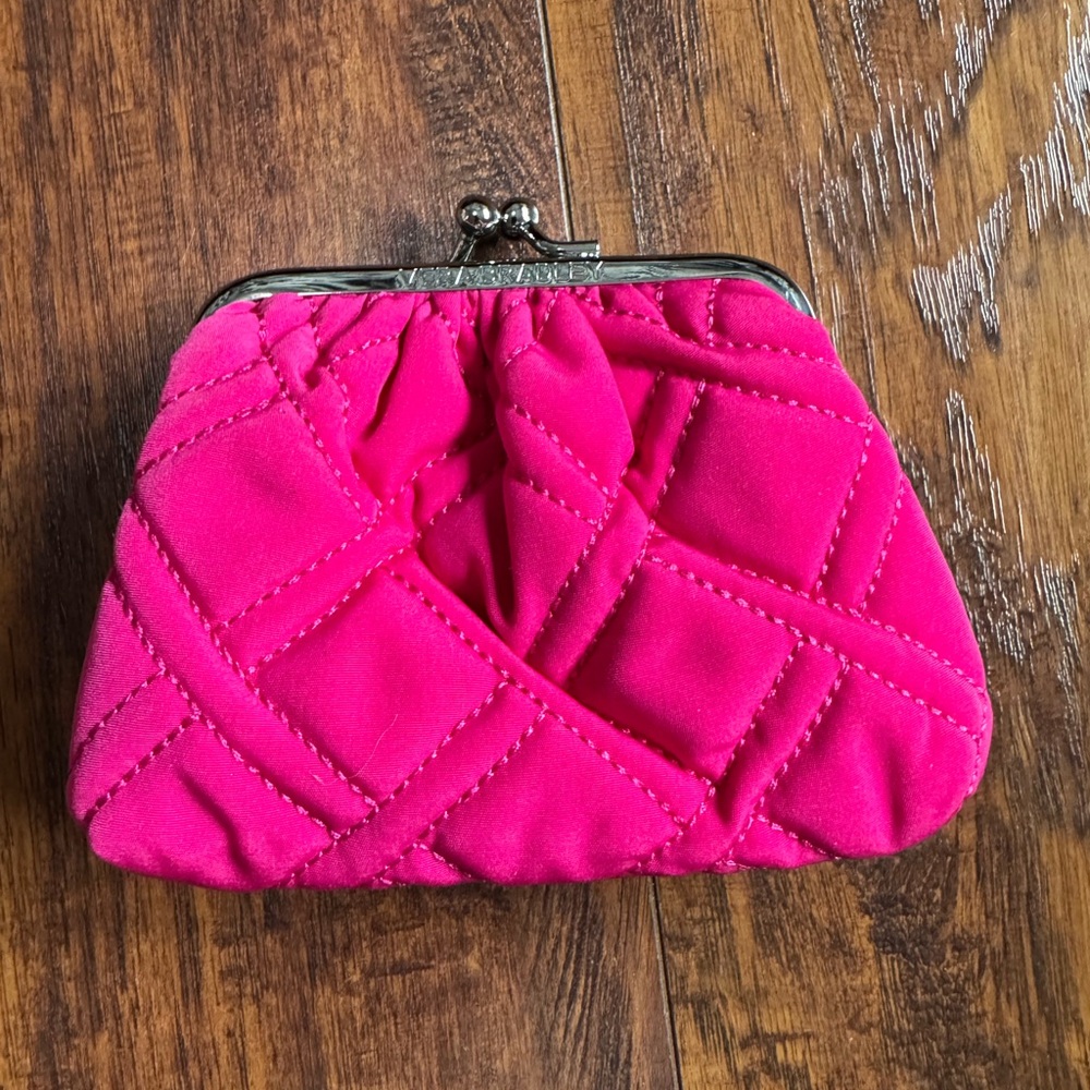 Vera Bradley Fuchsia Quilted Wristlet